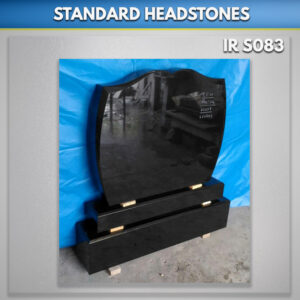 Gravestones In Ireland Cork design in Black Granite